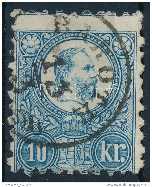 O 1871 R&eacute;znyomat 10kr K&eacute;pbe Fogazva ,,BAR&Oacute;TH' - Altri & Non Classificati