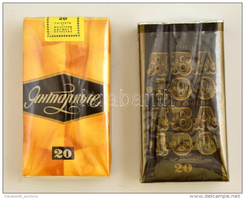 2 Csomag Orosz Cigaretta: Jantarniye, Java 100 Jubileumi Kiad&aacute;s; Bontatlan Csomagol&aacute;sban - Sonstige & Ohne Zuordnung