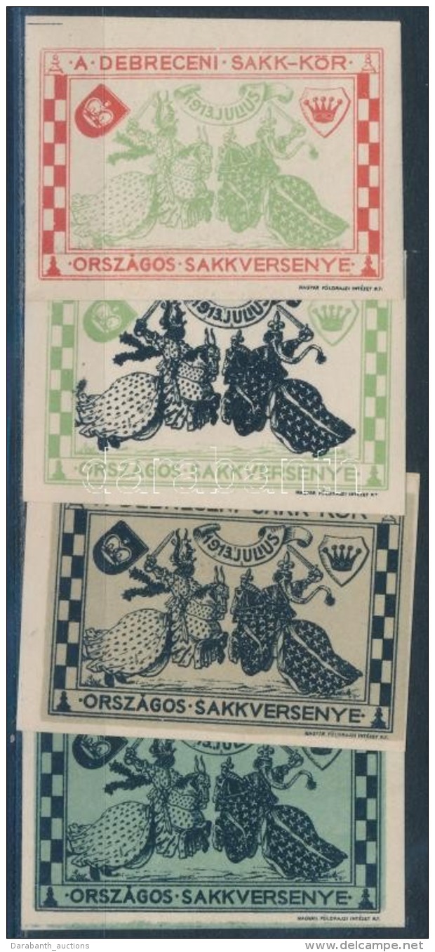 1913 Debreceni Sakkverseny 4 Db V&aacute;gott Lev&eacute;lz&aacute;r&oacute; - Unclassified