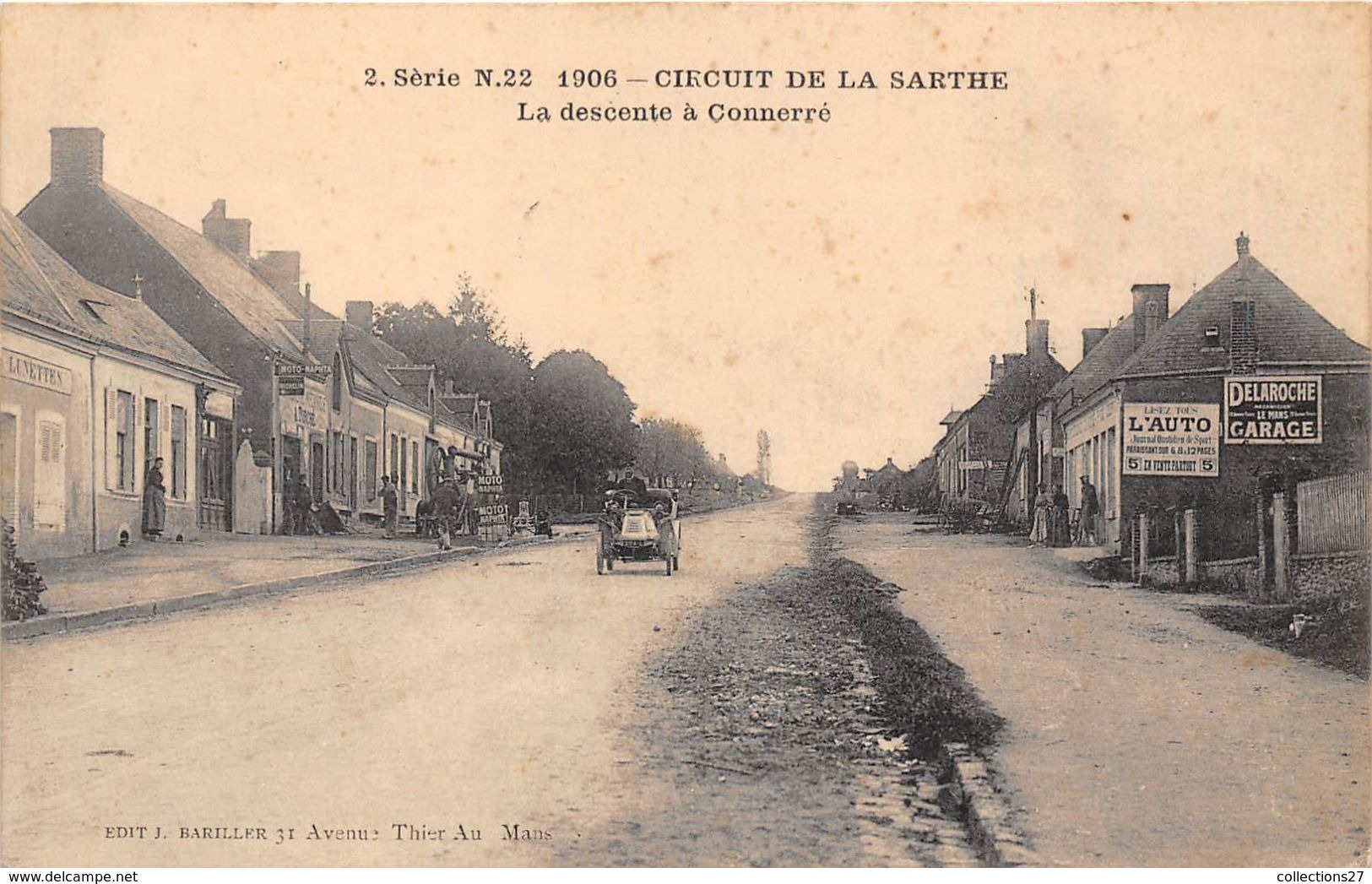 72-CONNERRE- CIRCUIT DE LA SARTHE, LA DESCENTE A CONNERRE - Connerre