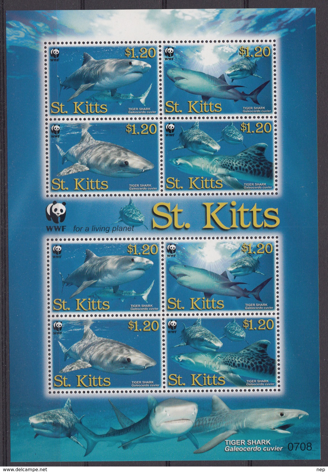 WWF - Domfil - 2007 - SAINT KITTS - Nr 403 - MNH** - Unused Stamps