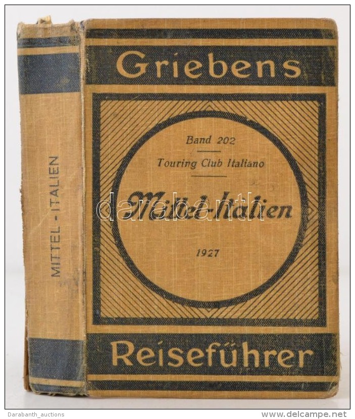 L. V. Bertarelli: Mittelitalien. Florenz Und Rom. Griebens Reisef&uuml;hrer 202. Berlin-Milano, 1927,... - Ohne Zuordnung