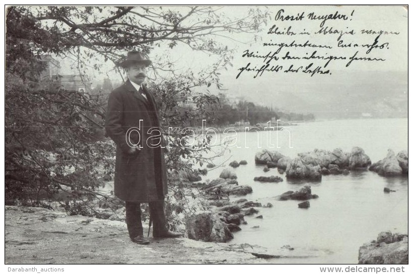 T2 ~1908 Abbazia, Gentleman, Photo - Ohne Zuordnung