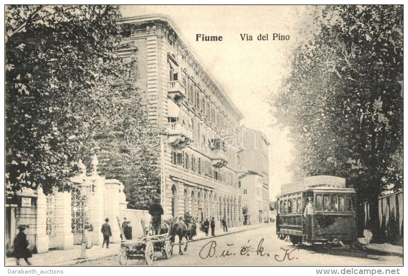 T2 Fiume, Via Del Pino / Street View With Tram - Ohne Zuordnung