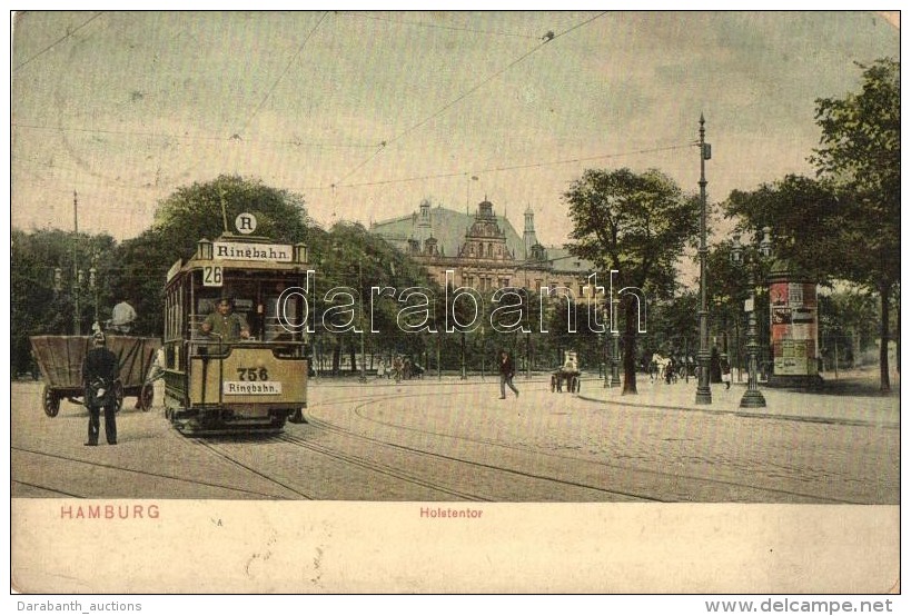 * T3 Hamburg, Holstentor, Strassenbahn R 26 / Street View With Tram (Rb) - Ohne Zuordnung