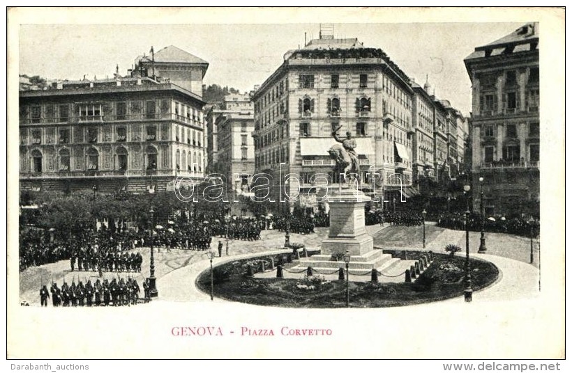 ** T2 Genova, Piazza Corvetto / Square, Marching Soldiers - Ohne Zuordnung