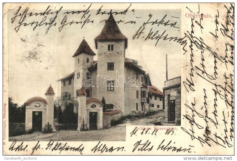 T4 Merano, Meran-Obermais (Tirol); Schloss Rosenstein, B. Lehrburger / Castle (fa) - Ohne Zuordnung