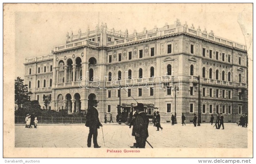 ** T2/T3 Trieste, Palazzo Governo / Palace (from Leporello Booklet) (non PC) - Unclassified