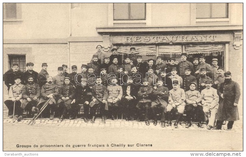 ** T2/T3 Chailly-sur-Clarens, Restaurant, Group Of French Prisoners Of War In (EK) - Ohne Zuordnung