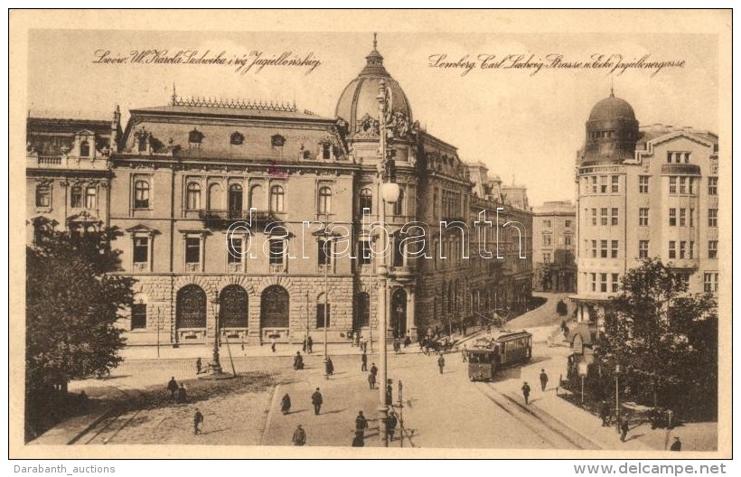 T2/T3 Lviv, Ul. Karola Ludwika I R&oacute;g Jagiellonskiej / Karl Ludwig And Jagello Street, Tram (EB) - Ohne Zuordnung