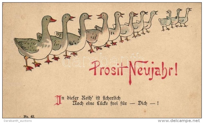 * T2 Prosit Neujahr / New Year, Geese - Unclassified