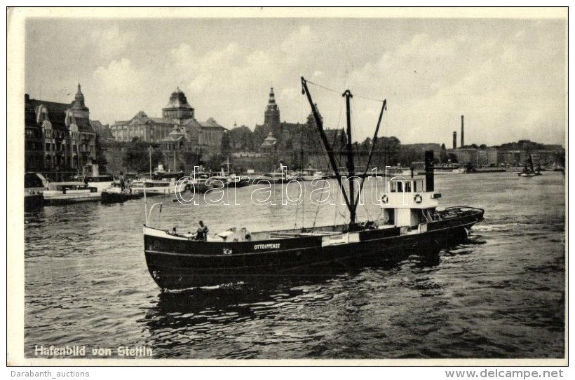 T2 Otto Ippen 22 Motorschiff In Stettin / Otto Ippen 22 Motor Boat In Szczecin - Unclassified