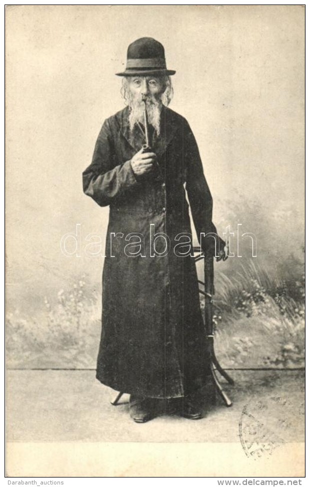 T2 Pipe Smoking Jewish Man. S.M.P. Krak&oacute;w Depose 1907. 38. - Ohne Zuordnung