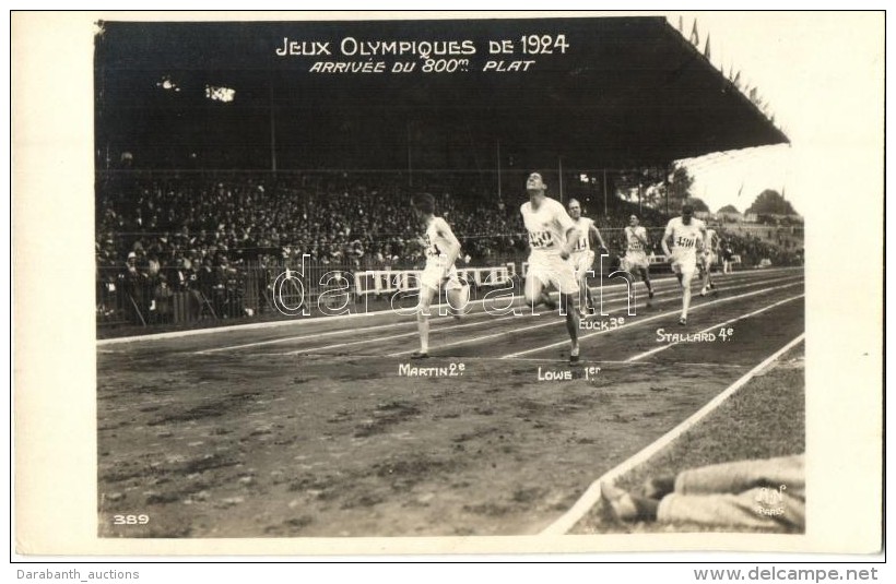 ** T2/T3 1924 Jeux Olympiques, Paris. Arrive&eacute; Du 800m Plat  / The Olympic Games, Flat Race  (fl) - Unclassified