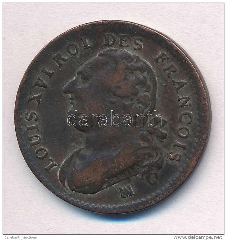 Franciaorsz&aacute;g 1792MA 12D Br 'XVI. Lajos' T:3,3-
France 1792MA 12 Deniers Br 'Louis XVI' C:F,VG
Krause... - Unclassified