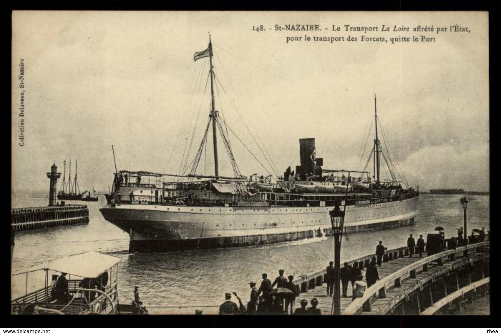 44 - SAINT-NAZAIRE - Bateau La Loire Affrété Pour Le Transport Des Forcats - Saint Nazaire