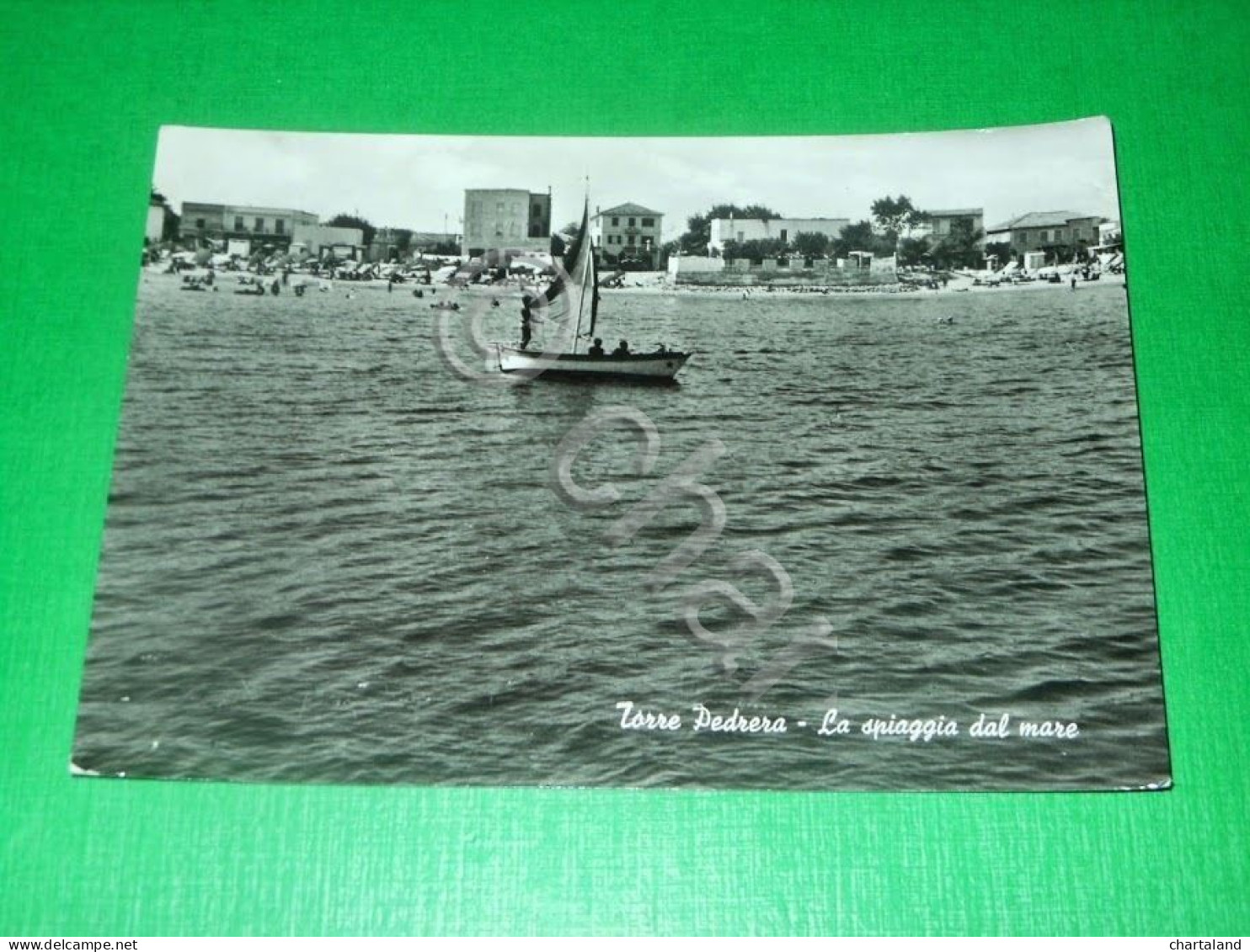 Cartolina Torre Pedrera - La Spiaggia Dal Mare 1965 - Rimini