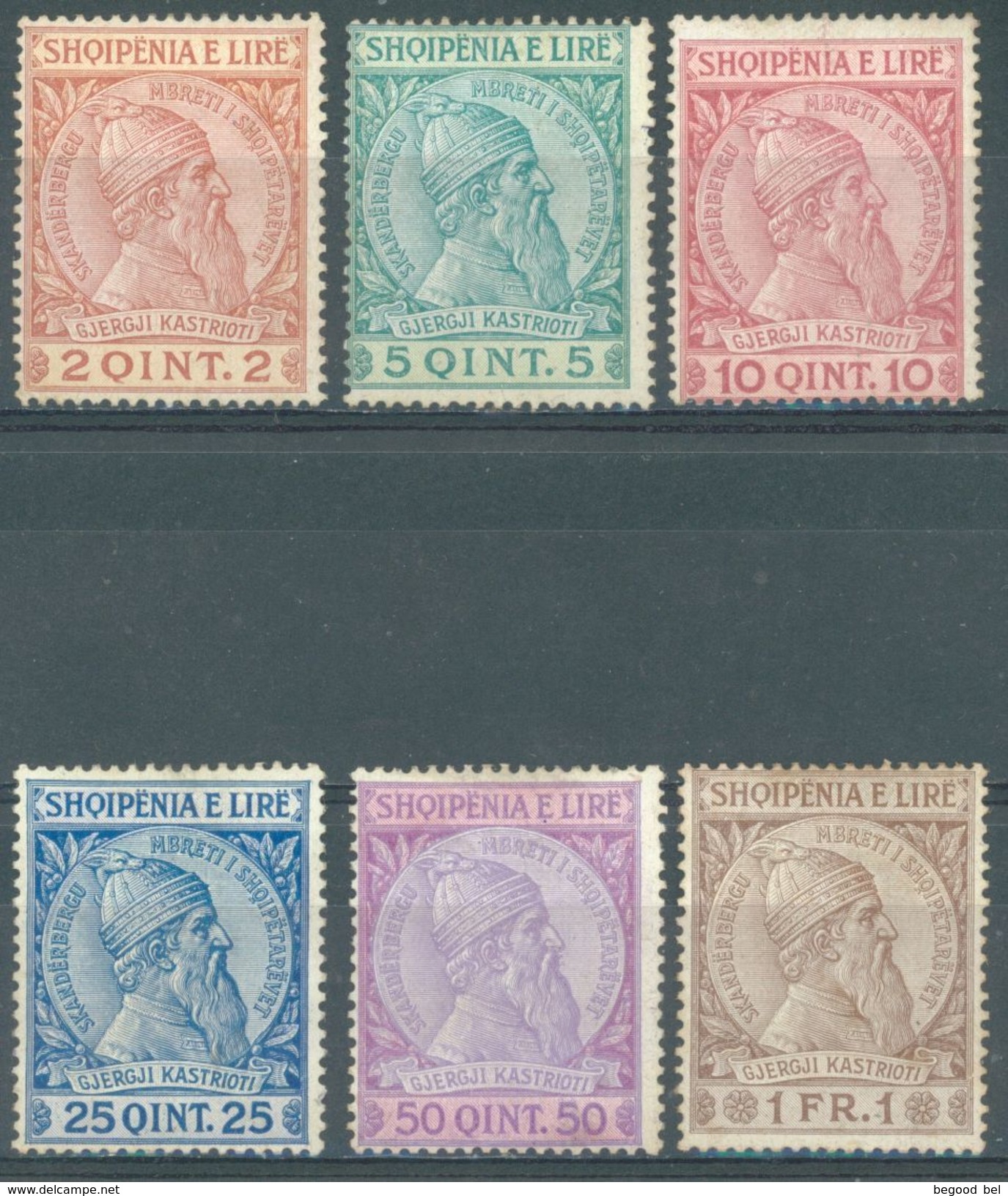 ALBANIE - 1913 - NO GUM OR POOR GUM (*) - Yv 25-30 Mi 29-34 - Lot 15684 - Albanie