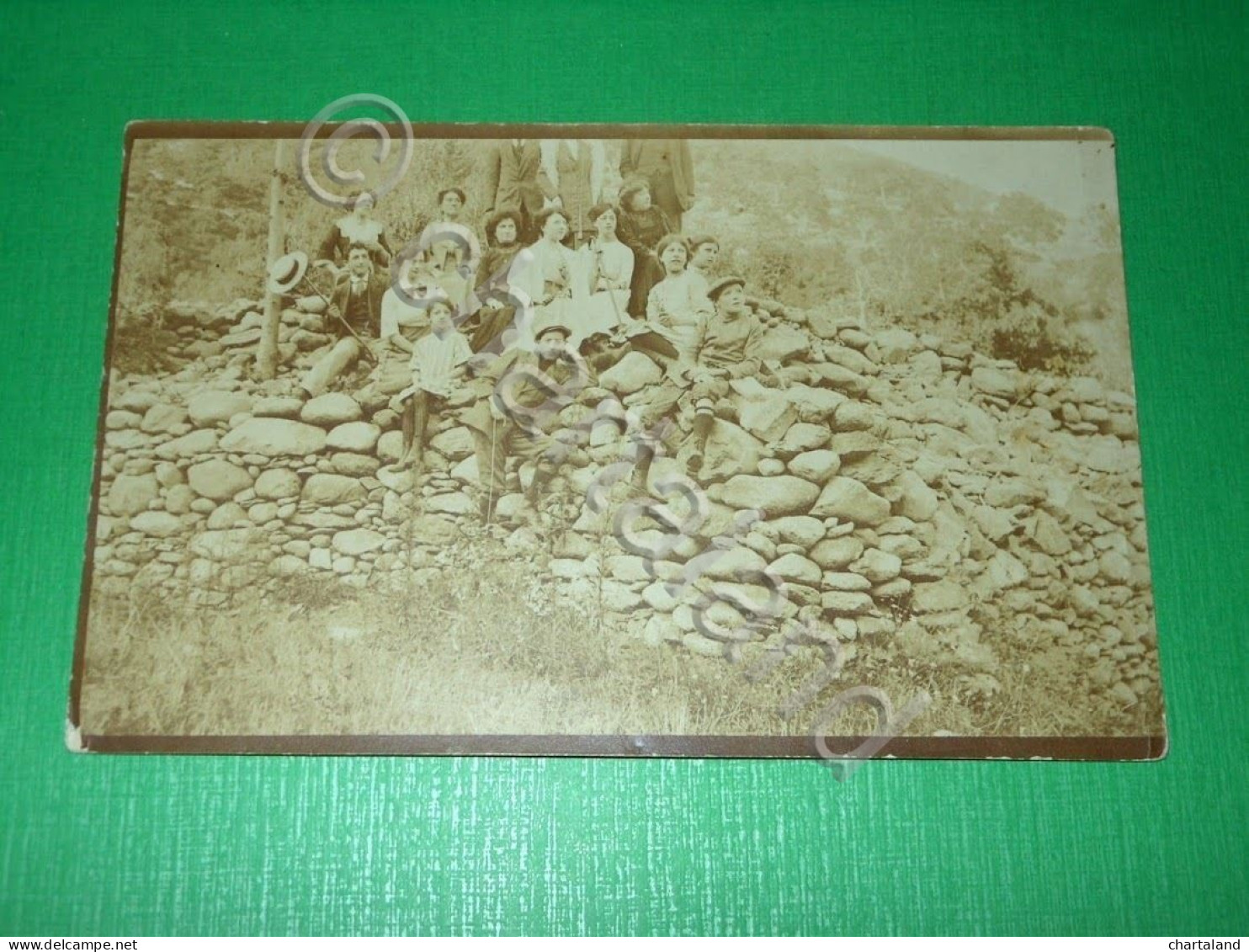 Cartolina - Foto Di Gruppo - Costumi D' Epoca 1910 Ca - Autres & Non Classés