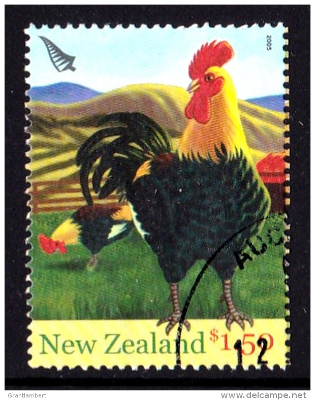 New Zealand 2005 Farmyard Animals $1.50 Rooster Used - Used Stamps