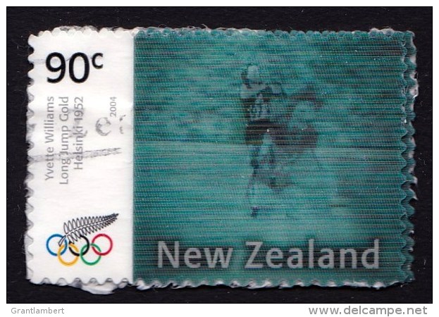 New Zealand 2004 Olympics Athens Gold Lenticular 90c Used - Gebraucht