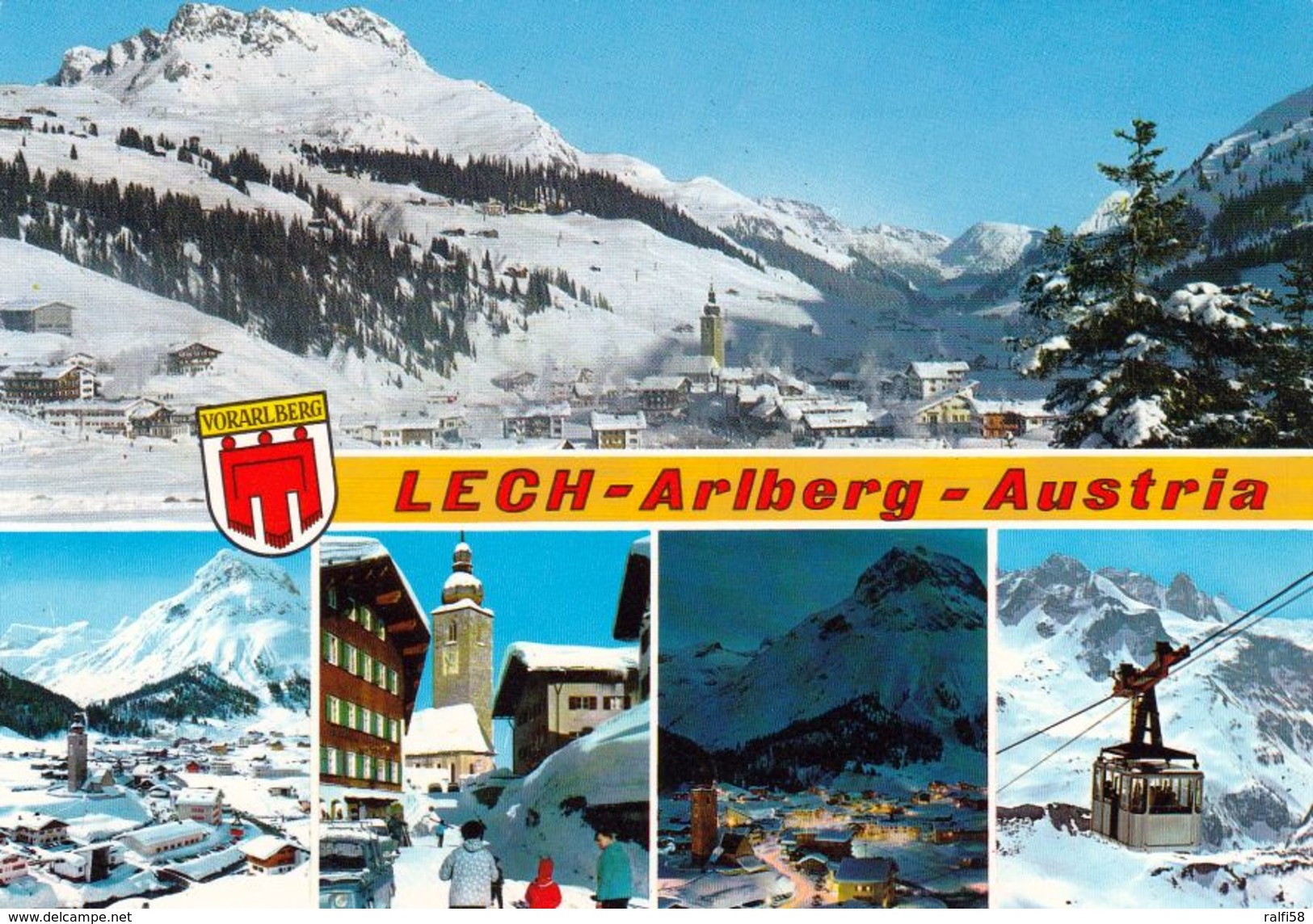 2 AK Österreich Vorarlberg * Ansichten Von Lech Am Arlberg Im Winter - Mehrbildkarten * - Lech