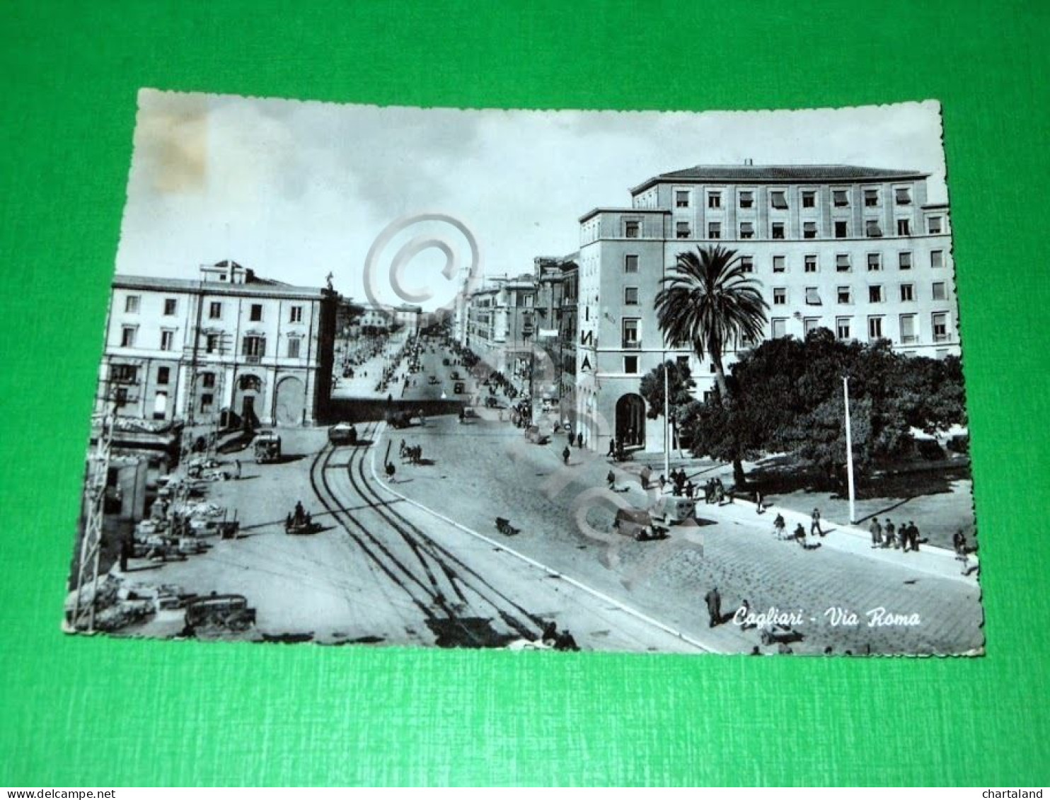 Cartolina Cagliari - Via Roma 1955 - Cagliari
