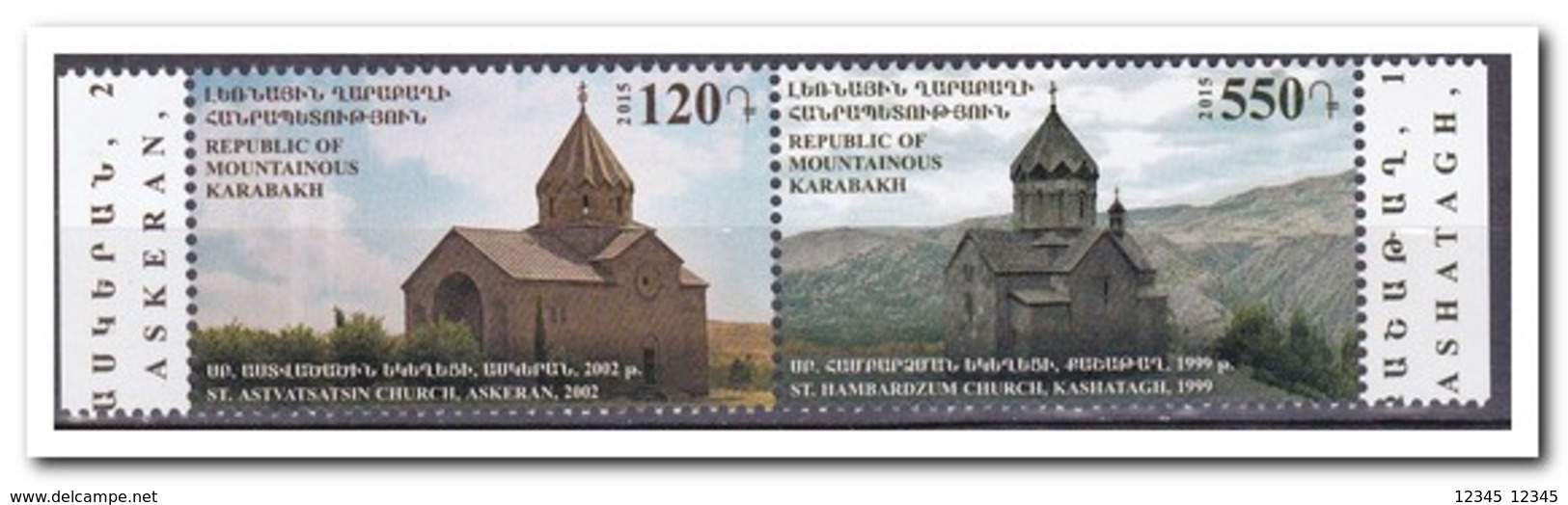 Nagorno  Karabaki 2015, Postfris MNH, CHURCHES / ST. ASTVATSIN & ST. HAMBURDZUM - Andere-Azië