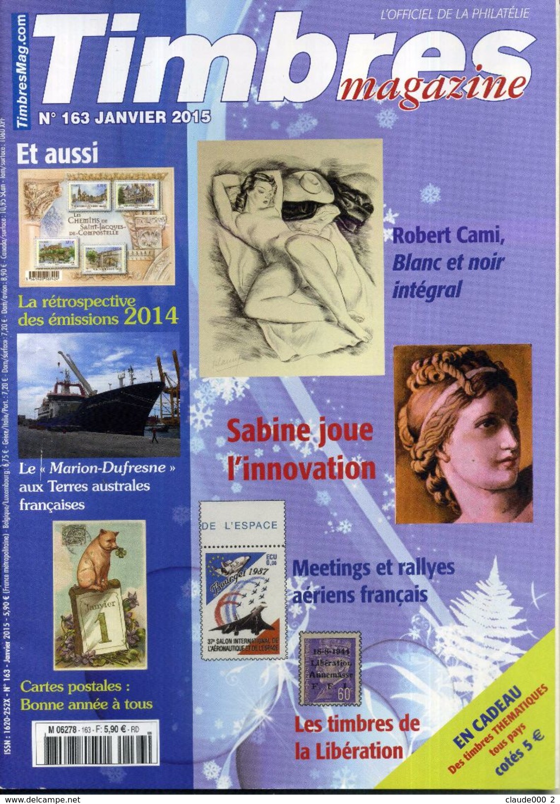 TIMBRES MAGAZINE ANNEE COMPLETE 2015 Soit 11 Numéros - Other & Unclassified