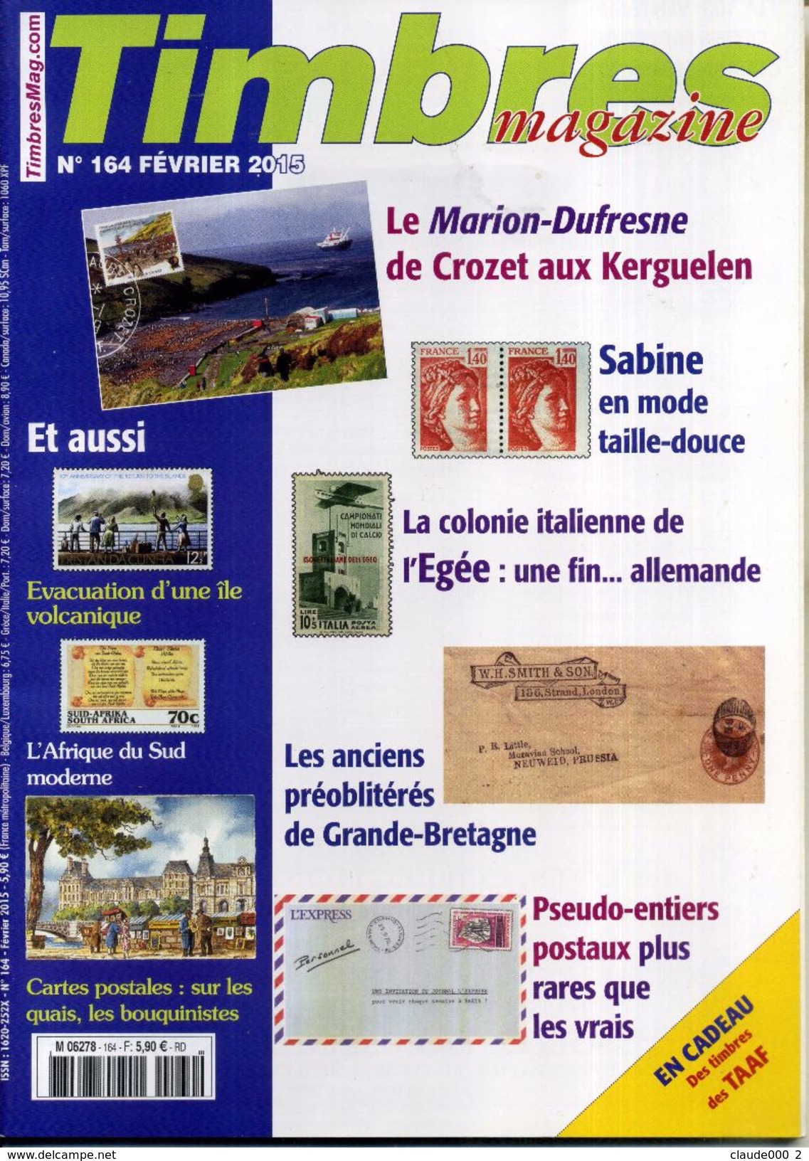 TIMBRES MAGAZINE ANNEE COMPLETE 2015 Soit 11 Numéros - Autres & Non Classés