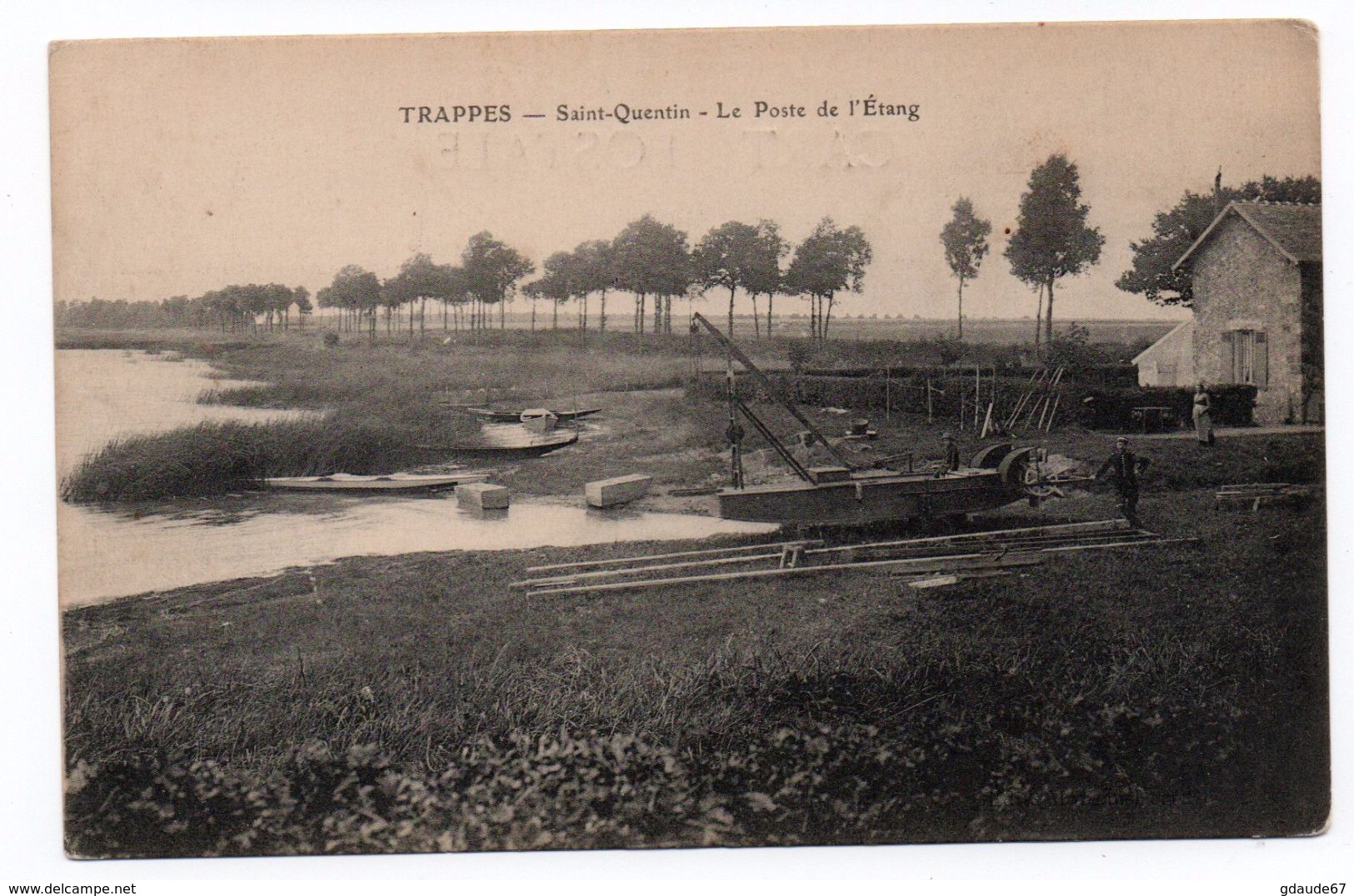 TRAPPES (78) - SAINT QUENTIN - LE POSTE ET L'ETANG - Trappes