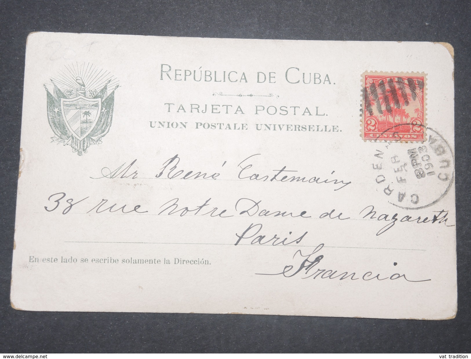 CUBA - Oblitération De Cardenas Sur Carte Postale De La Havanne Pour La France En 1903  - L 9494 - Cartas & Documentos