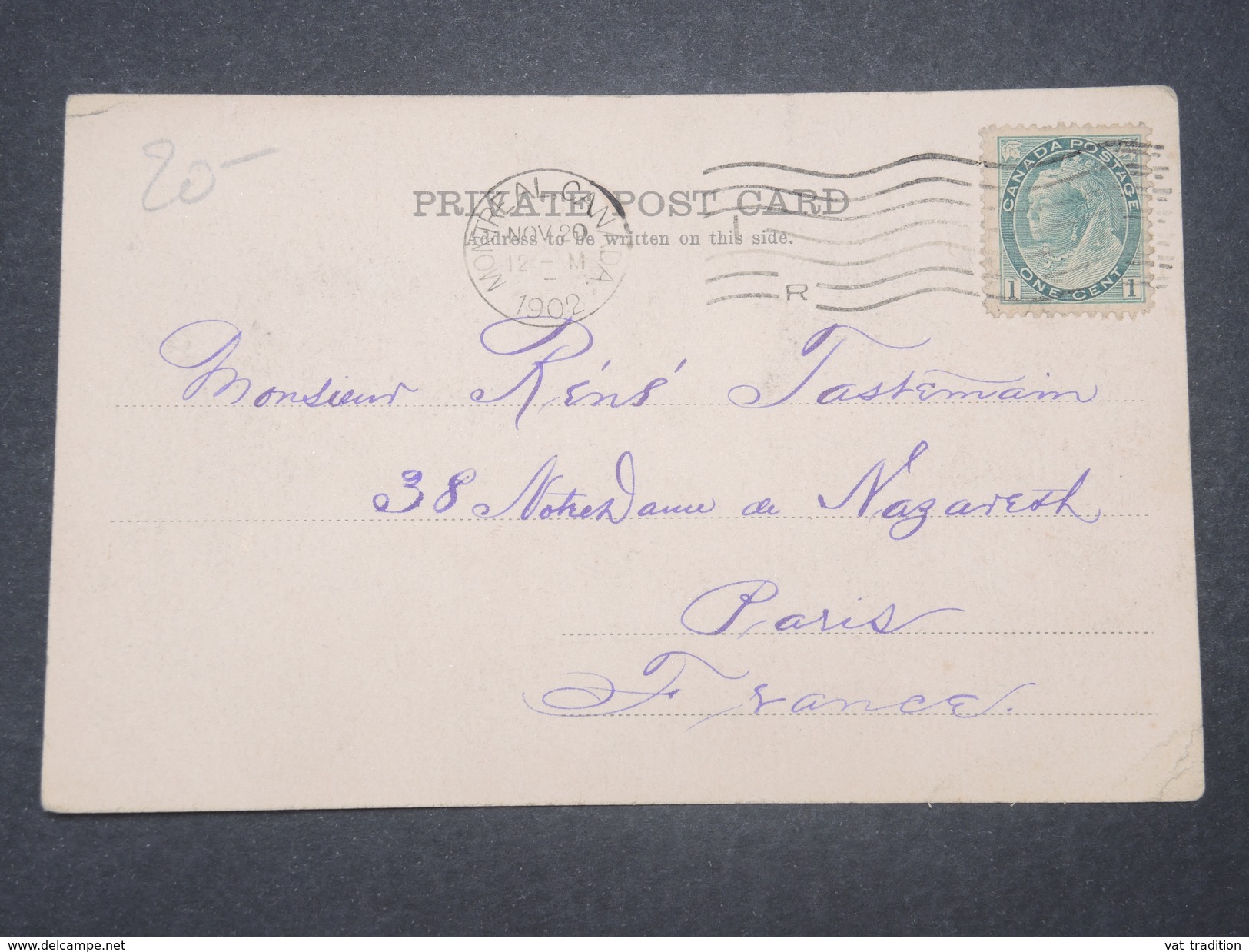 CANADA - Oblitération Mécanique De Montréal Sur Carte Postale Pour La France En 1902 - L 9496 - Briefe U. Dokumente