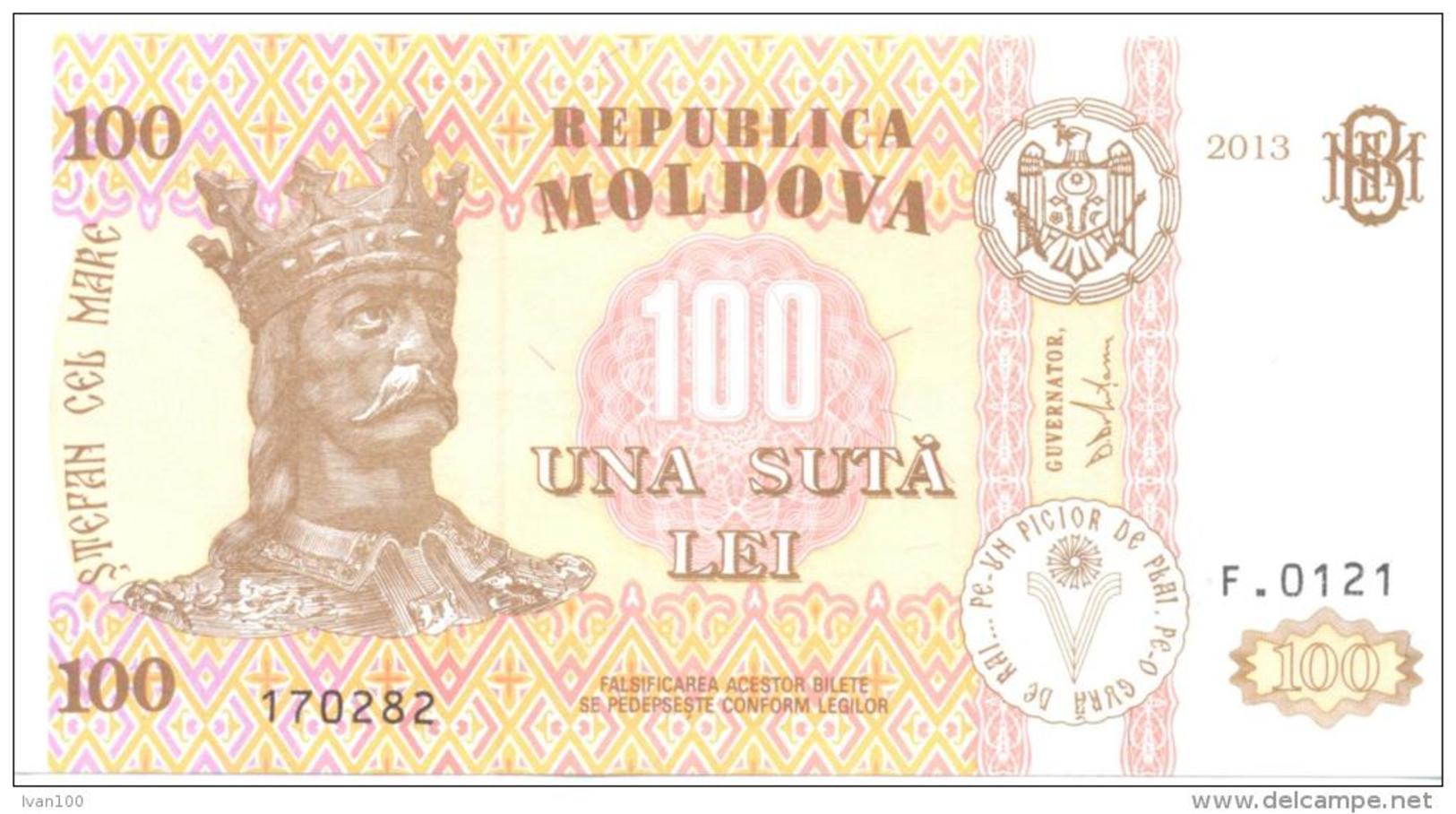 2013, MOldova, 100Leu/2013, UNC - Moldavië