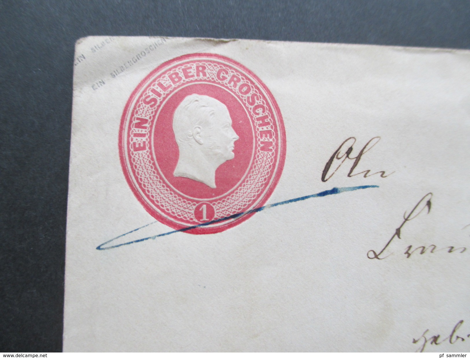 AD Preussen 1855 GA U 11a B Stempel R2 Rathenow Nach Löwenberg. Mit Wappensiegel - Postal  Stationery