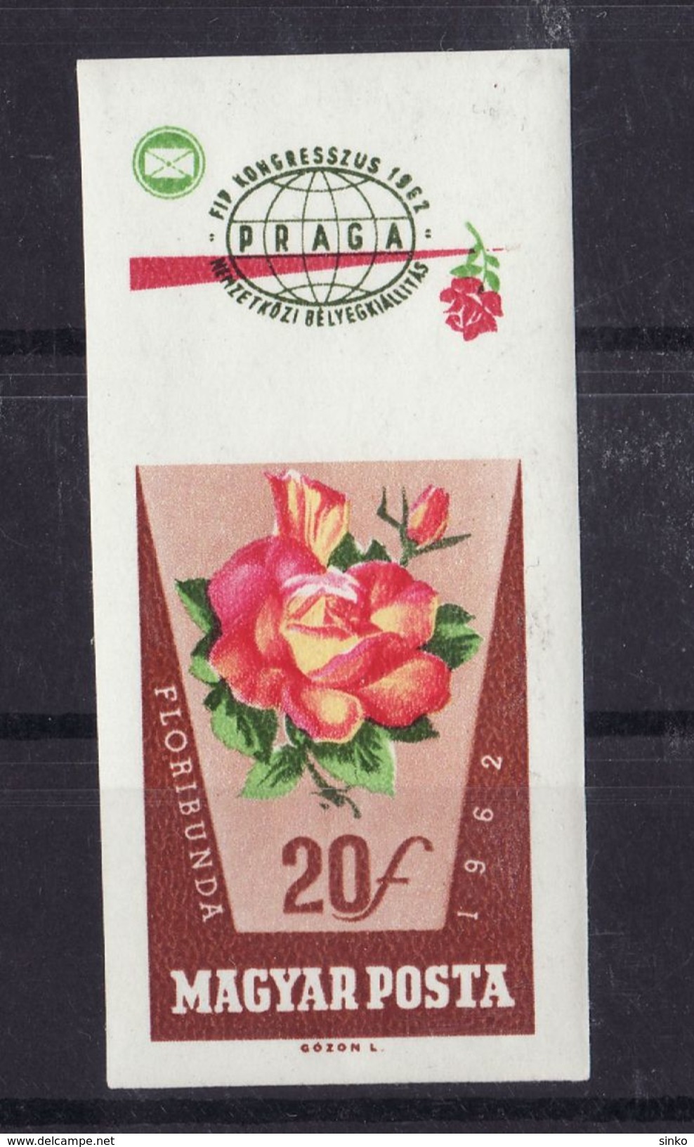 1962. Roses I. - Imperforated :) - Unused Stamps