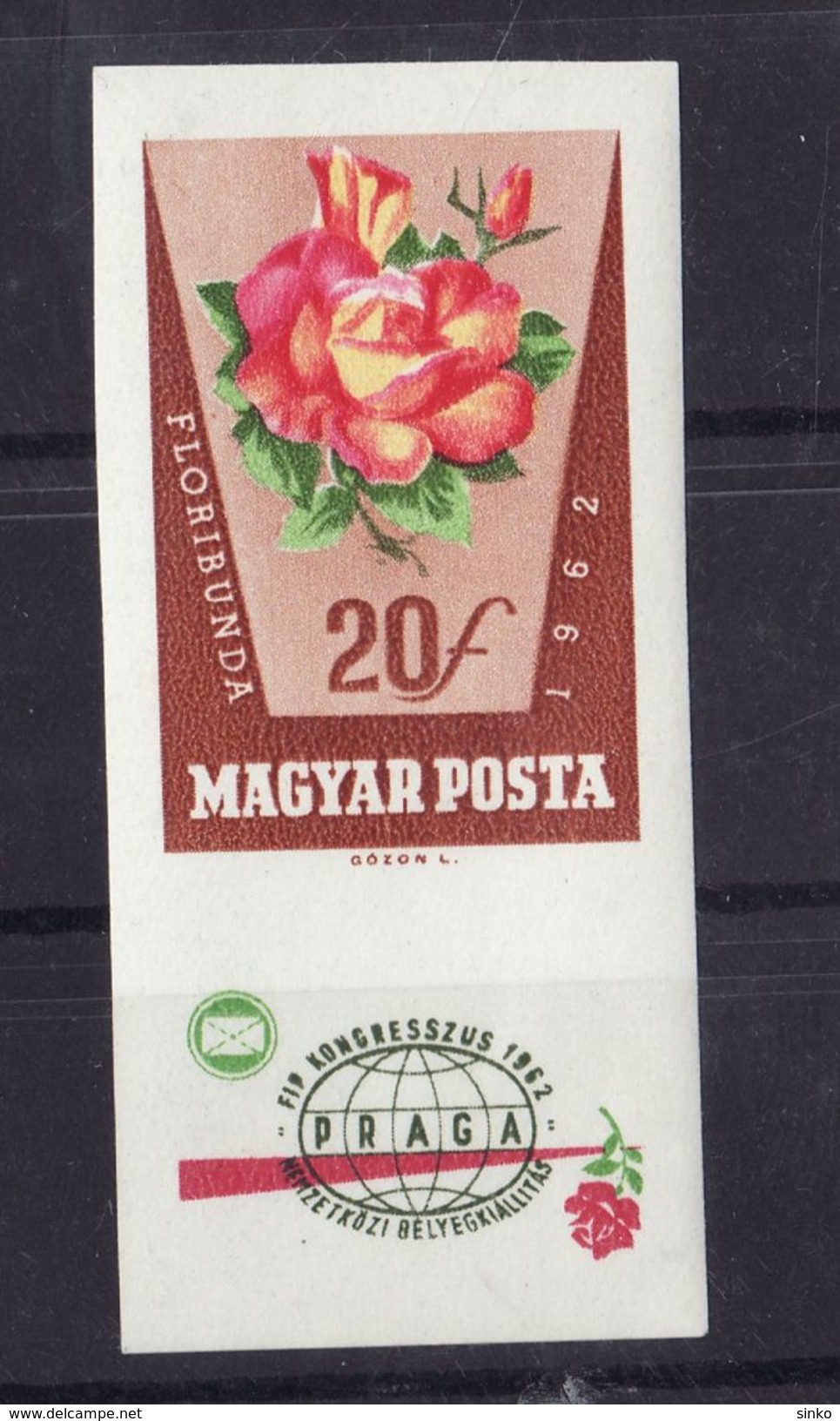 1962. Roses I. - Imperforated :) - Unused Stamps