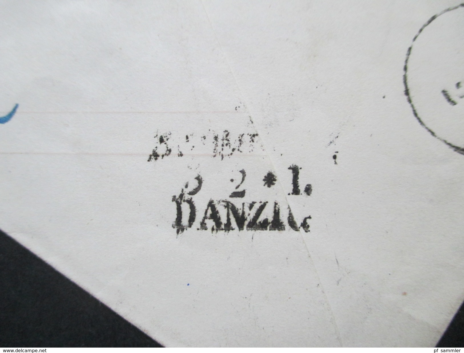 AD Preussen 1851 GA U3 A Wst. Nr. 2 Stempel R3 Berlin Stadtpost Exp. III nach Szimkowo / Terespol. Bahnpost Berlin - Bro