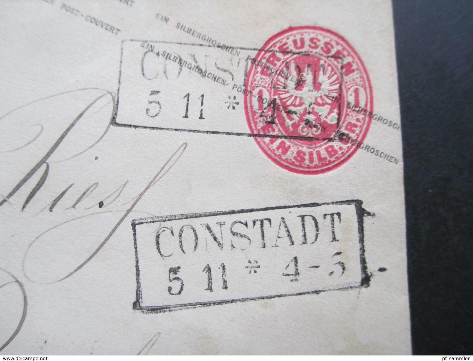 AD Preussen 1861 GA U 26 A ?? Stempel R2 Constadt Nach Breslau! Mit Ankunftsstempel. Ausg. No 1 - Entiers Postaux