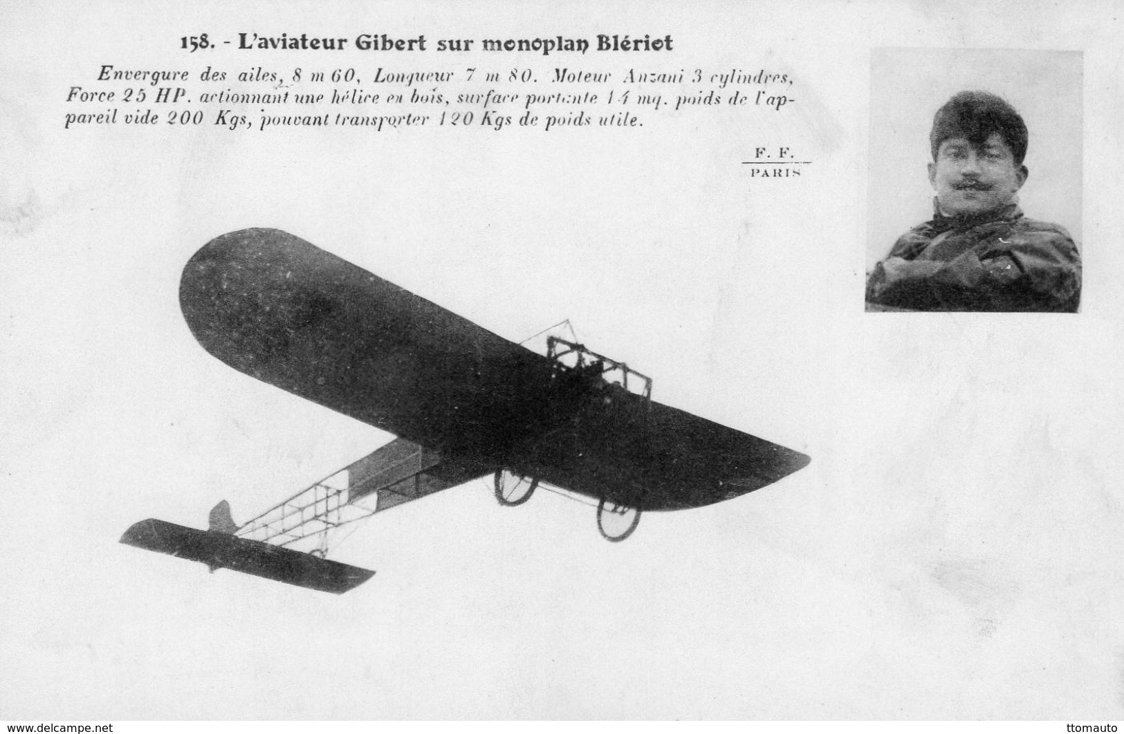 L'Aviateur Gilbert Sur Monoplan Blériot   - CPA - ....-1914: Vorläufer