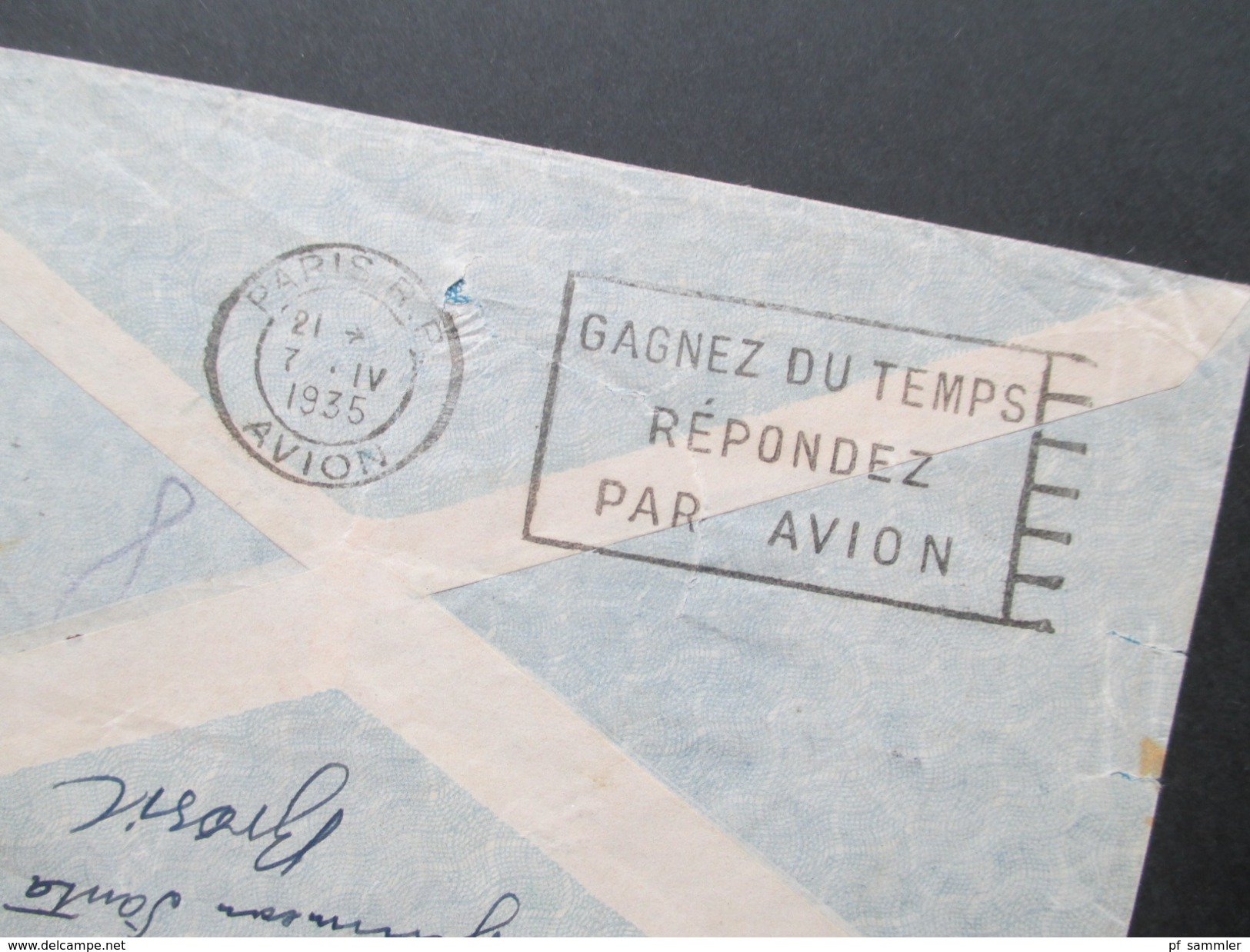 Brasilien 1935 Luftpost / Flugpost Via Condor. Nach Berlin über Paris R.P. Avion. Zeppelinpost?? - Cartas & Documentos