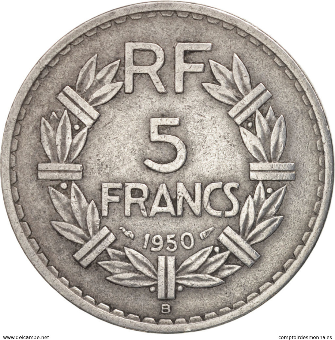 Monnaie, France, Lavrillier, 5 Francs, 1950, Beaumont Le Roger, TTB, Aluminium - J. 5 Francs