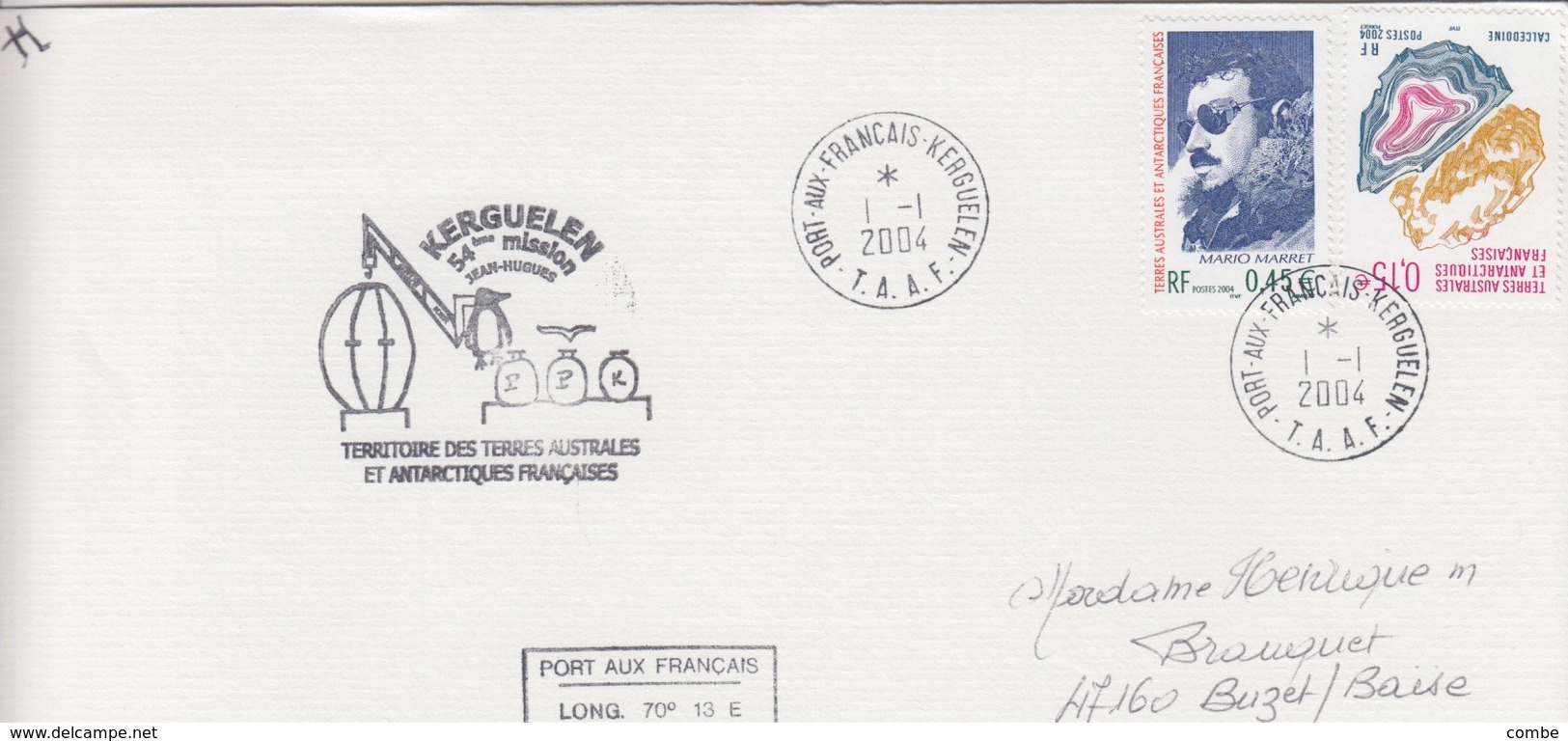 TAAF LETTRE 2004 MULTIPLE   /  2 - Storia Postale