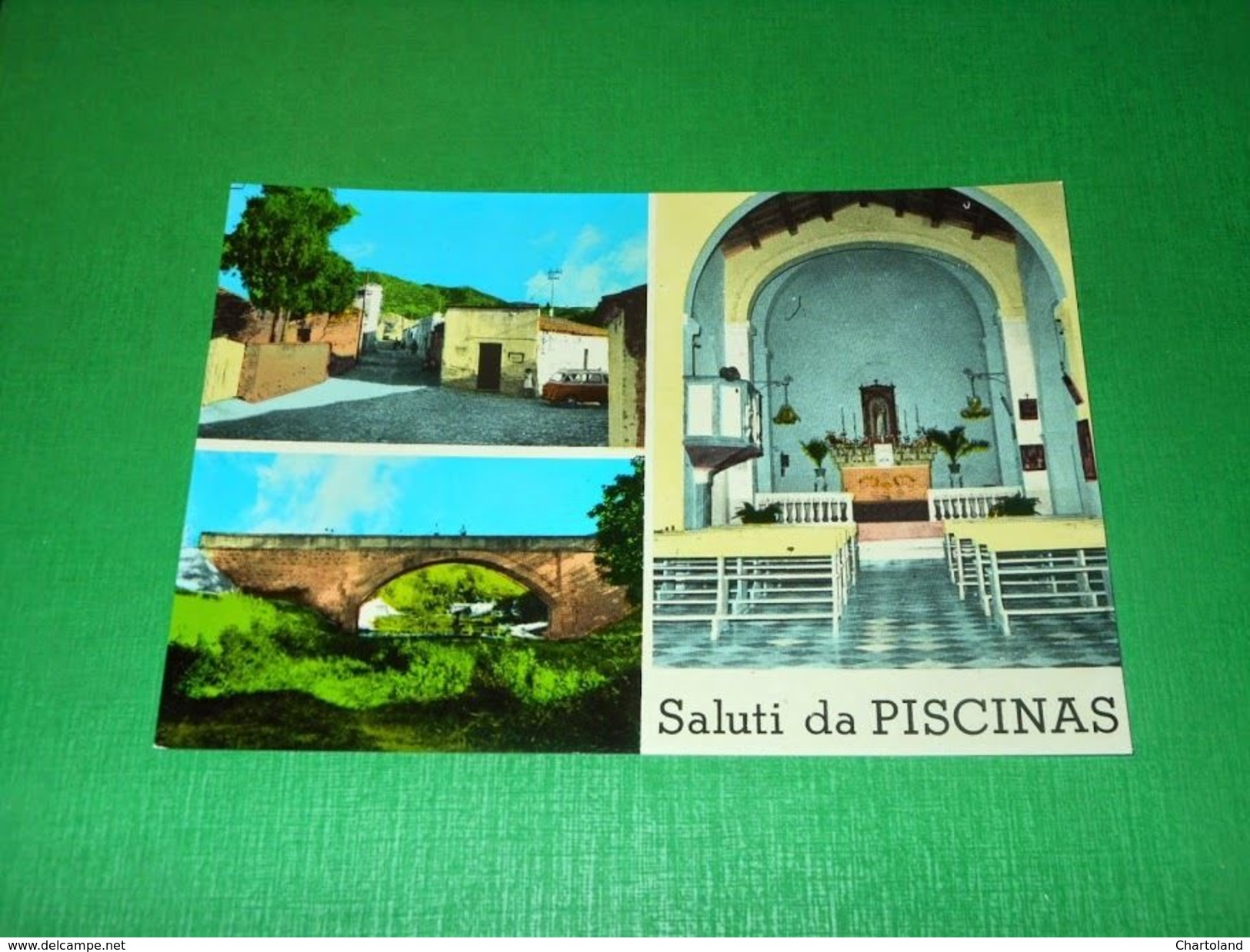 Cartolina Saluti Da Piscinas - Vedute Diverse 1960 Ca - Cagliari