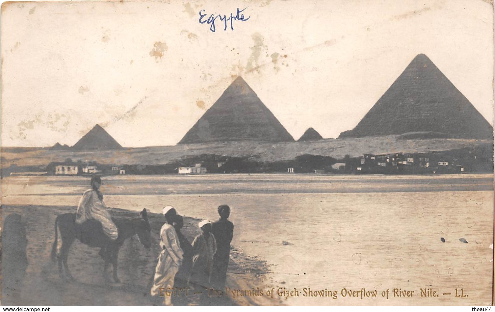 ¤¤  -  EGYPTE   -  Carte-Photo  - The Pyramids Of GIZEH Showing Overflow Of River Nile     -  ¤¤ - Other & Unclassified