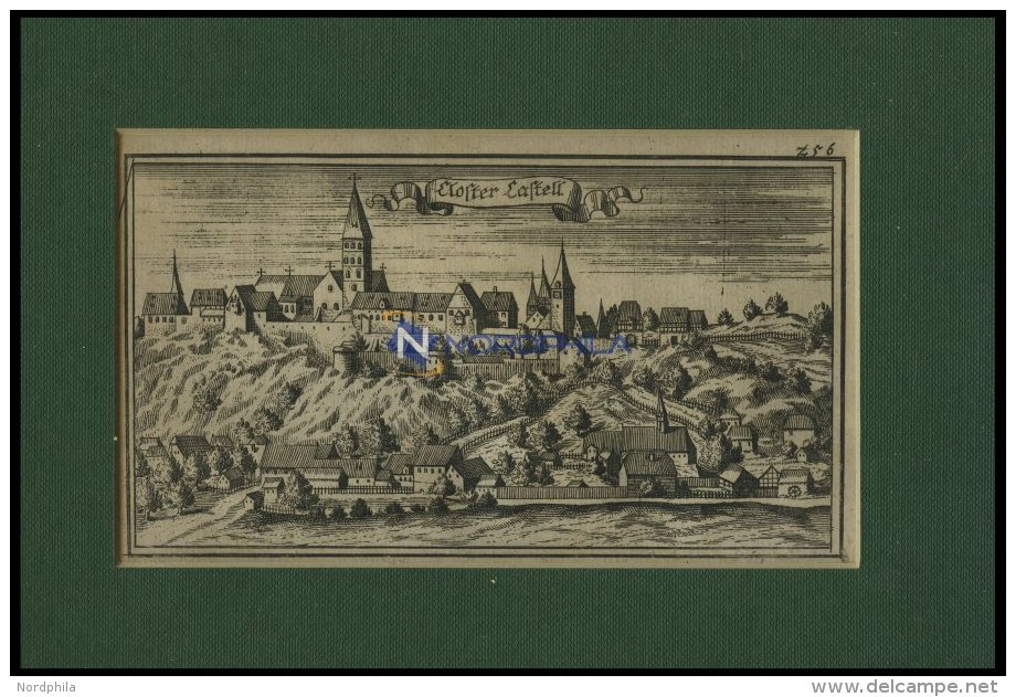 KASTEL/OBERPFALZ: Das Kloster, Kupferstich Von Ertl, 1687 - Lithographien