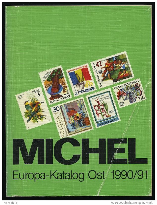 PHIL. LITERATUR Michel: Europa-Katalog Ost 1990/91, 1581 Seiten, Einbanddeckel Leichte Gebrauchsspur - Filatelia E Historia De Correos