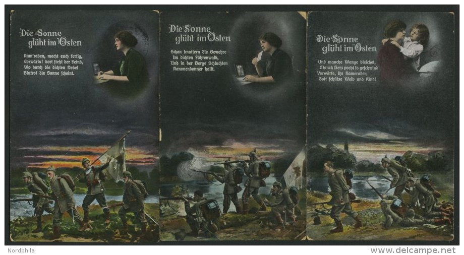 ALTE POSTKARTEN - BALTISC Die Sonne Gl&uuml;ht Im Osten, 3 Verschiedene Karten Der Serie: Nr. 5678II, IV Und VI, Feldpos - Sonstige & Ohne Zuordnung