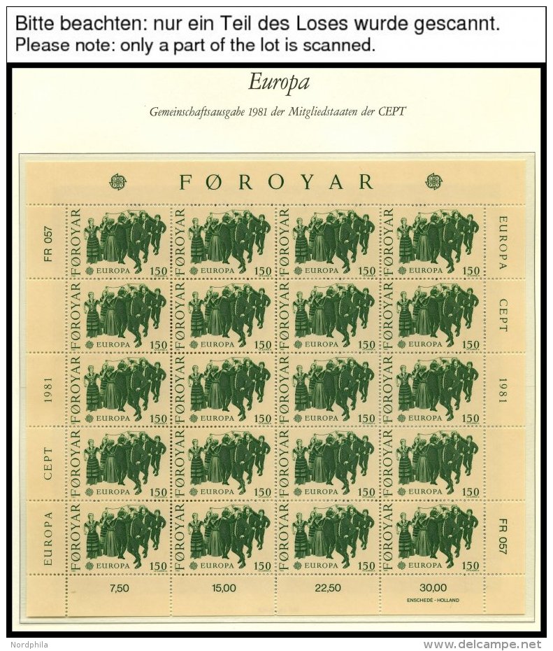 EUROPA UNION KB **, Postfrische Sammlung Kleinbogen Gemeinschaftsausgaben Von 1981-83 Im Borek Falzlosalbum. Pracht, Mi. - Sammlungen