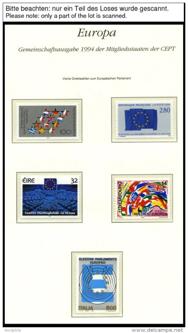 EUROPA UNION **, 1994, Entdeckungen Und Erfindungen, Kompletter Jahrgang Ohne Bosnien Und Herzegowina, Mit Kleinbogen Sl - Sammlungen